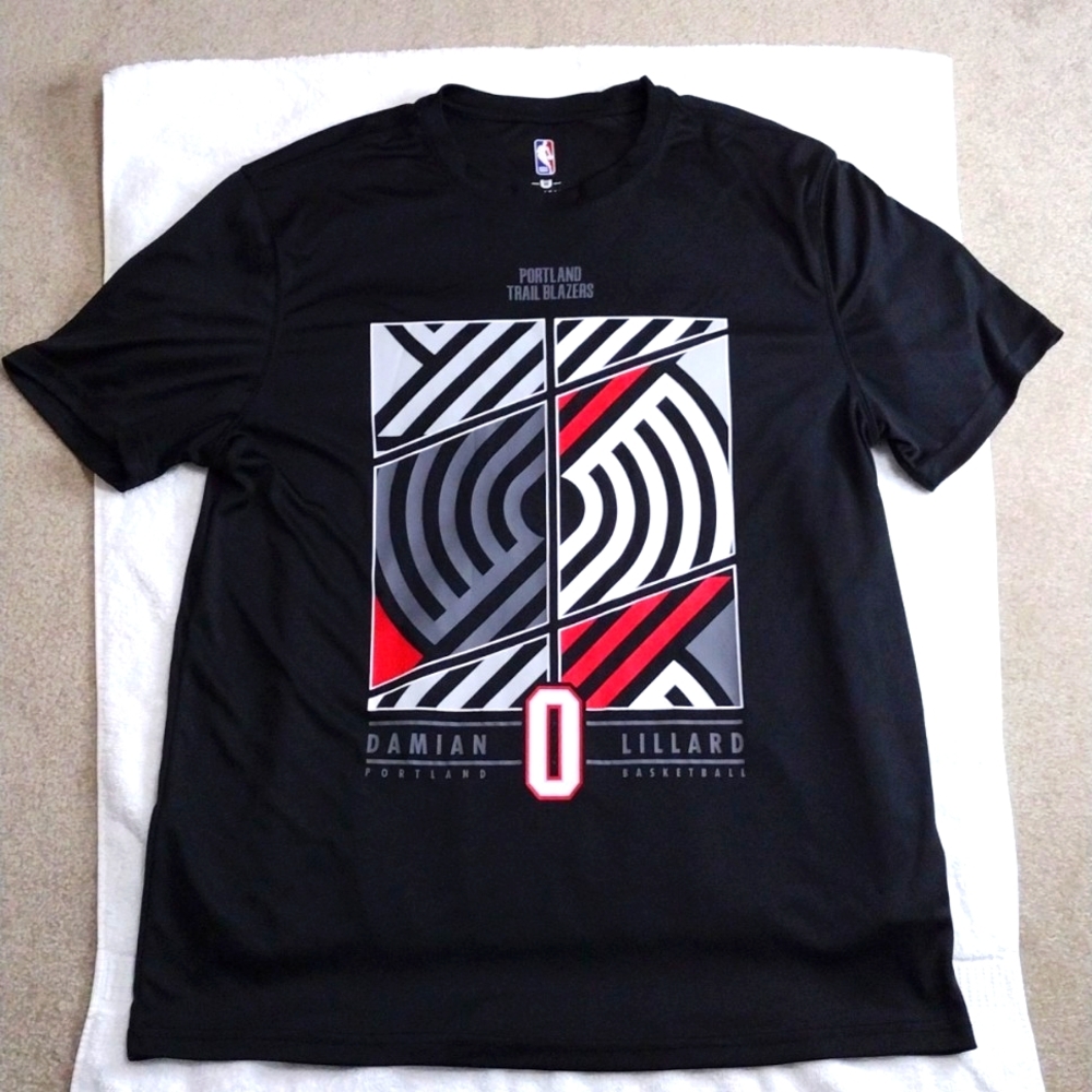 PORTLAND TRAILBLAZERS: NBA Mens Size XL T-Shirt Black Damian Lillard 0